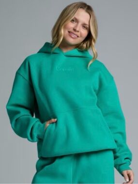 NWT Aqua Hooded Fleece Sweatshirt - Women S